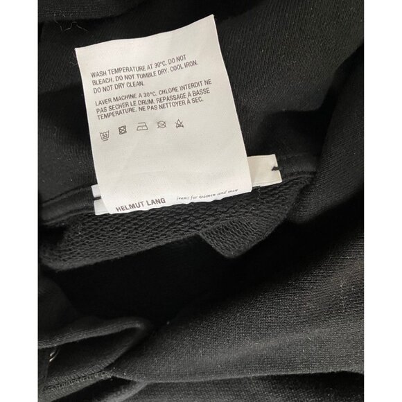 Helmut Lang Black Standard Fine Hoodie Size Men's Medium/ Women's Large - Picture 8 of 8